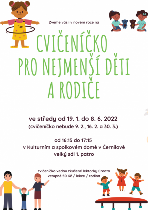 Cvičení pro nejmenší děti s rodiči