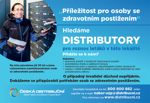 Nabídka práce - distributor