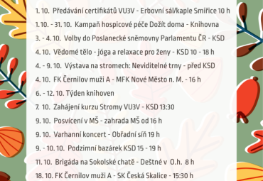 Říjnové kalendárium