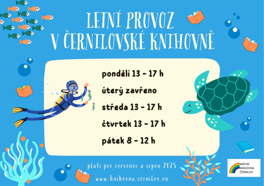 Letní provoz v knihovně