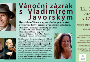 Vánoční zázrak s Vladimírem Javorským 12. 12. KSD Černilov