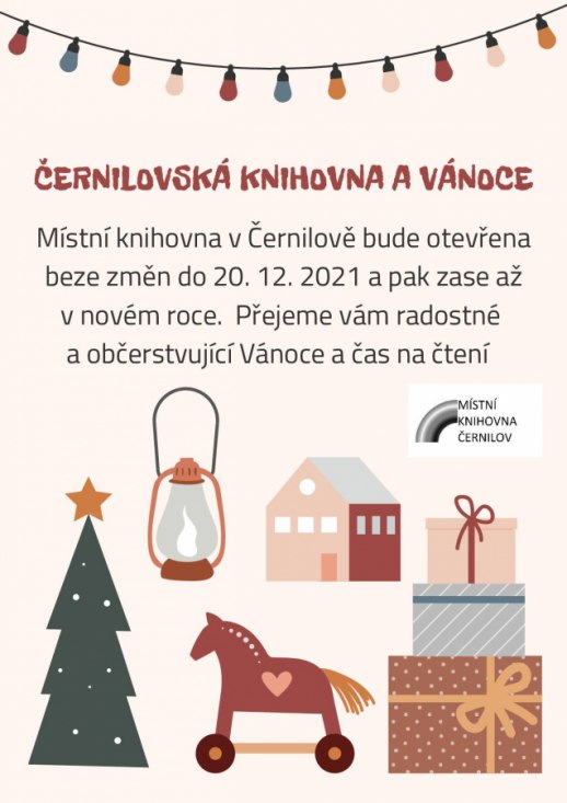 Vánoční provoz místní knihovny
