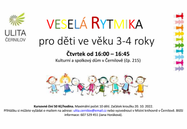 Veselá rytmika pro děti od 3 do 4 let v KSD