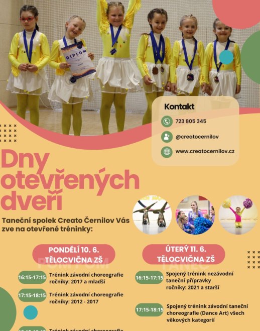 Dny otevřených dveří Creato Černilov 
