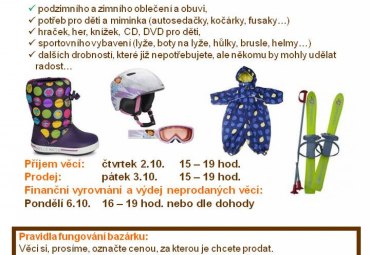 Podzimní bazárek