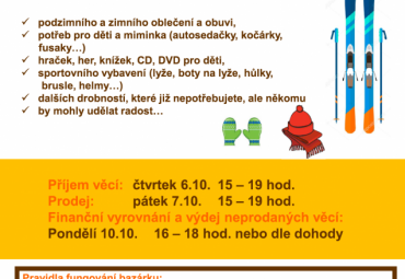 Podzimní bazárek v KSD