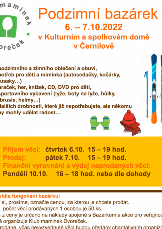 Podzimní bazárek v KSD