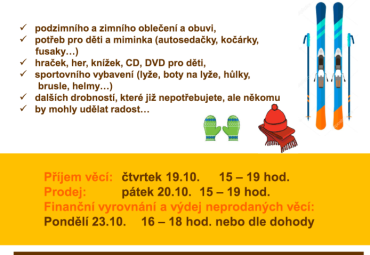 Podzimní bazárek v KSD Černilov
