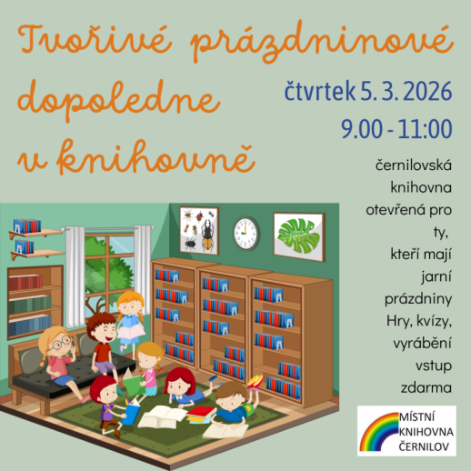 Tvořivé prázdninové dopoledne v knihovně