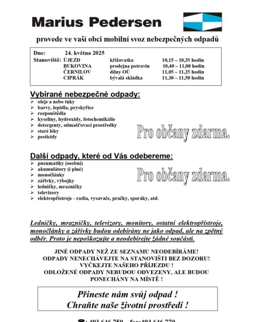 Svoz nebezpečných odpadů