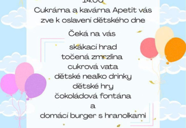 Dětský den v Cukrárně a kavárně Apetit
