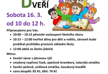 Den otevřených dveří, ZŠ Černilov