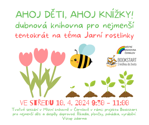 Ahoj děti, ahoj knížky - dubnová knihovna pro nejmenší 