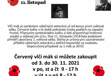 Červené vlčí máky - sbírka pro Paměť národa