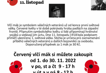 Červené vlčí máky - Den válečných veteránů