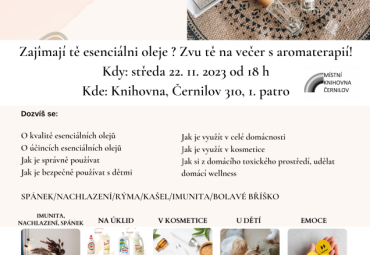 Esenciální oleje - večer s aromaterapií