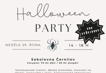 Dětská maškarní Halloween party pro veřejnost