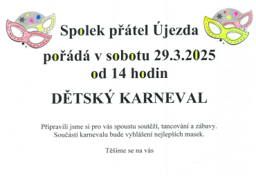 Dětský karneval v Újezdě