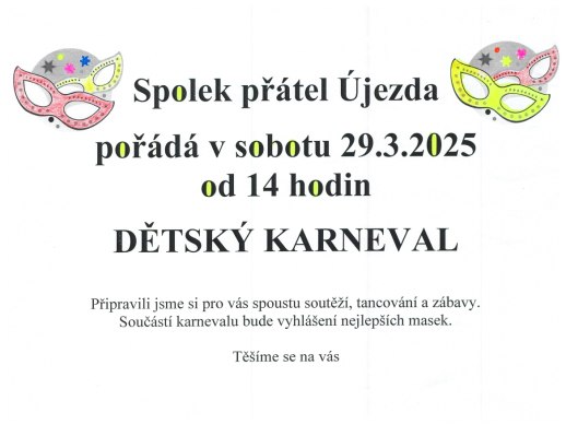 Dětský karneval v Újezdě