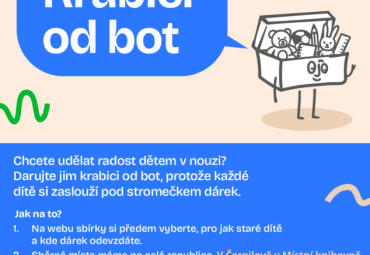 Krabice od bot - dárky pro potřebné rodiny