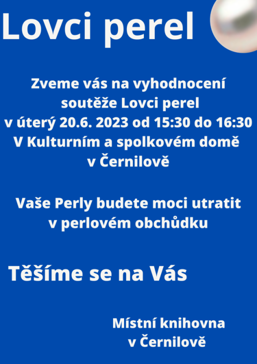 Vyhodnocení soutěže Lovci perel
