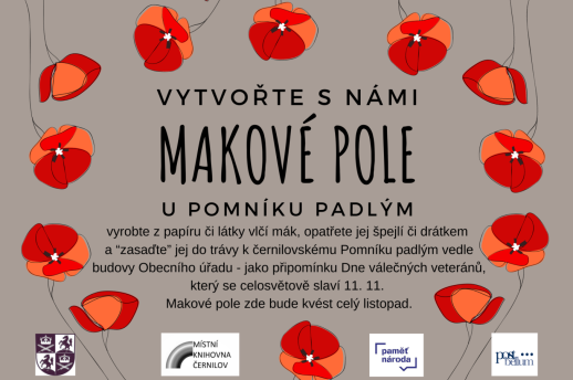 Makové pole u Pomníku padlým