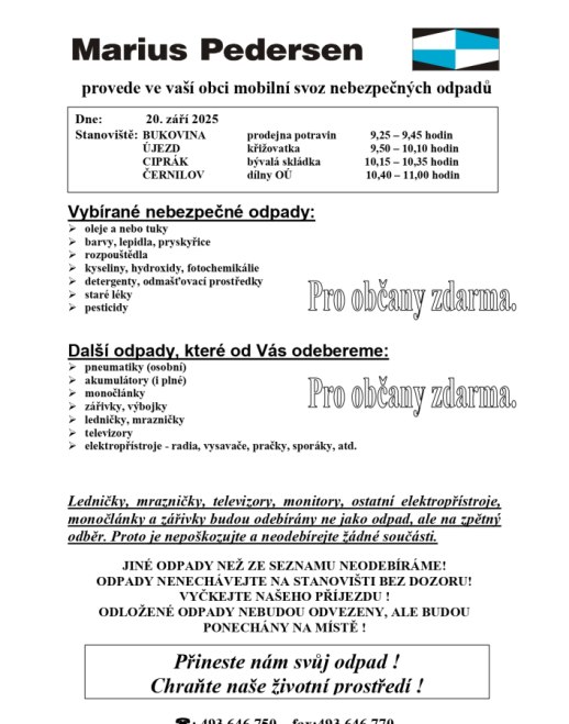 Svoz nebezpečných odpadů