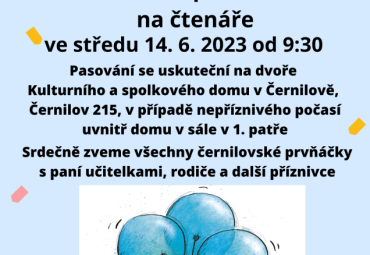 Pasování prvňáčků na čtenáře