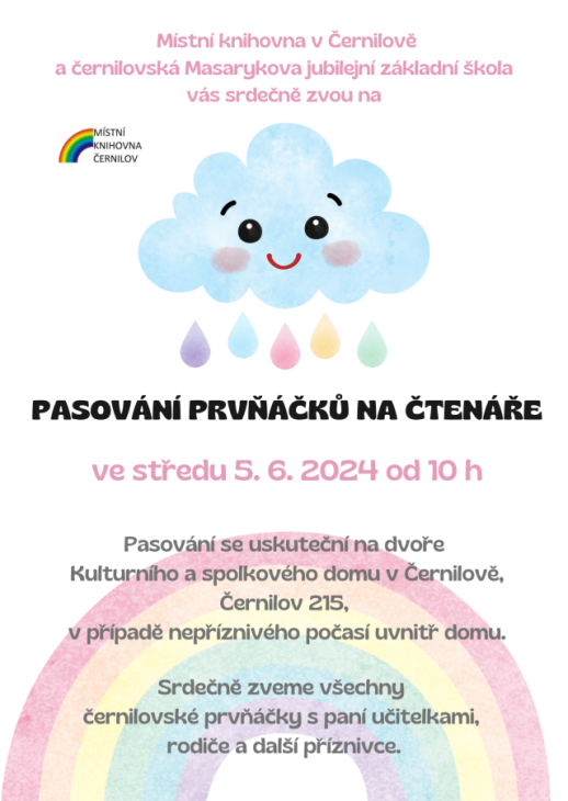 Pasování prvňáčků na čtenáře 