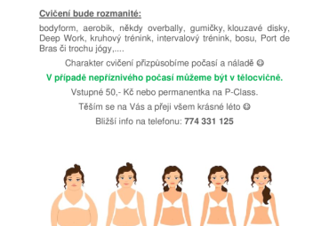 Prázdninové cvičení s Markétou Vachovou