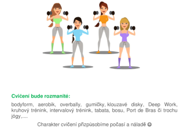 Letní venkovní cvičení s Markétou Vachovou 