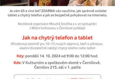 Seminář Jak na chytrý telefon a tablet 