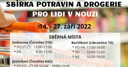 Sbírka potravin pro lidi v nouzi