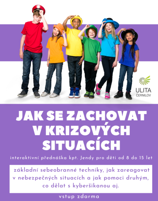Jak se zachovat v krizových situacích - seminář pro děti od 8 do 15 let 