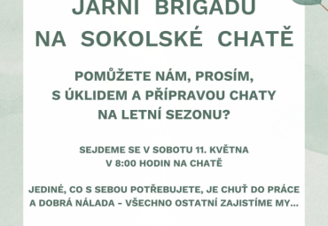 Sokolská chata - jarní brigáda 