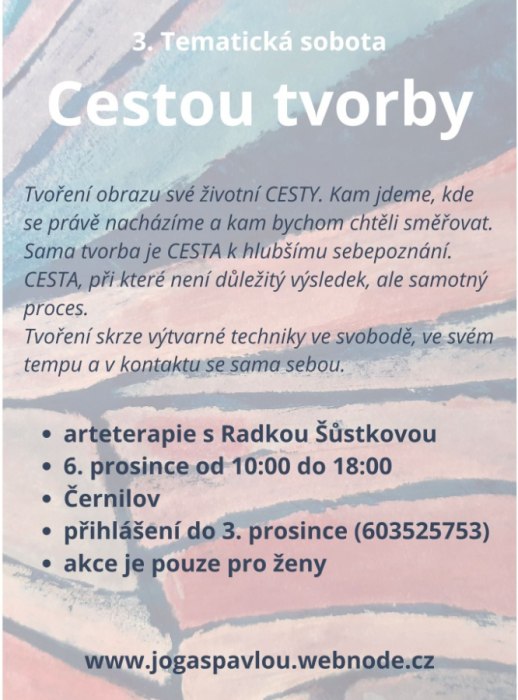 Arteterapeutická sobota pro ženy