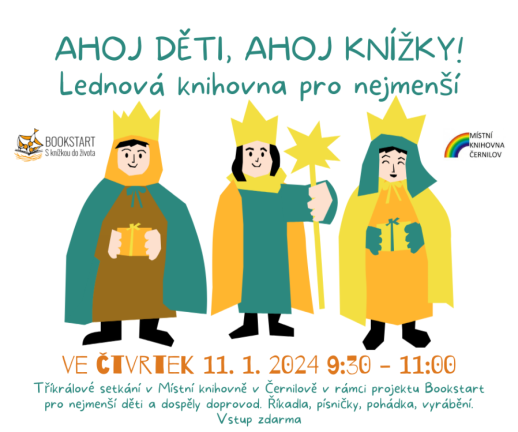 Ahoj děti, ahoj knížky - Tříkrálová knihovna pro nejmenší