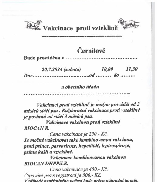 Vakcinace proti vzteklině 