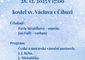 Vánoční koncert v Číbuzi
