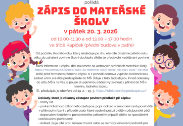 Zápis do mateřské školy