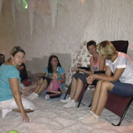 Dvoreček 18.8.2015 v solné jeskyni