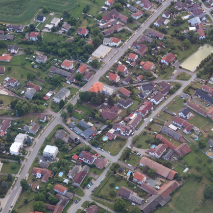 Černilov z výšky 7. 7. 2025