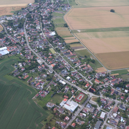 Černilov z výšky 7. 7. 2025