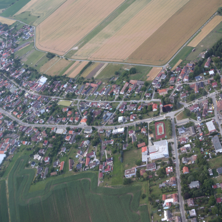 Černilov z výšky 7. 7. 2025