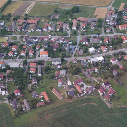 Černilov z výšky 7. 7. 2025