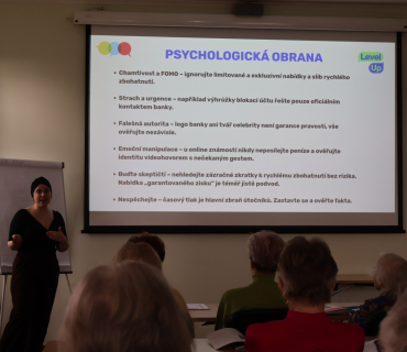 Kondiční kurz ovládání chytrého telefonu a bezpečnost v on-line prostoru