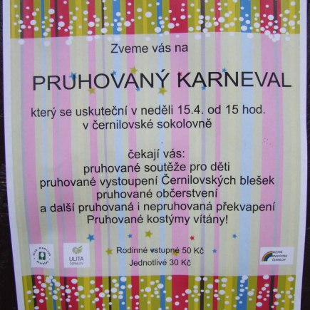PRUHOVANÝ KARNEVAL 15.4.2012 Sokolovna - foto Jana Ž