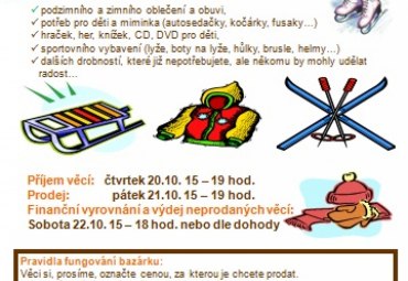 Podzimní bazárek Podzimní bazárek