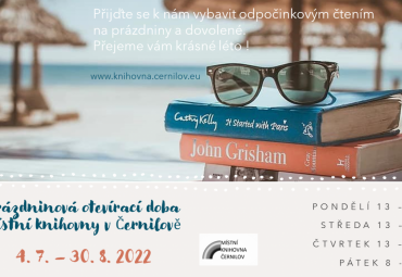 Letní provoz Místní knihovny v Černilově