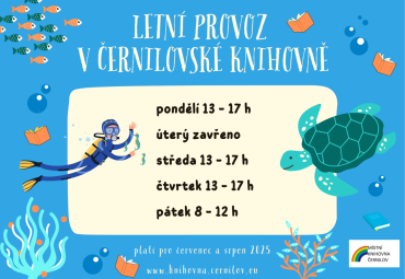 Letní provoz v knihovně Letní provoz v knihovně